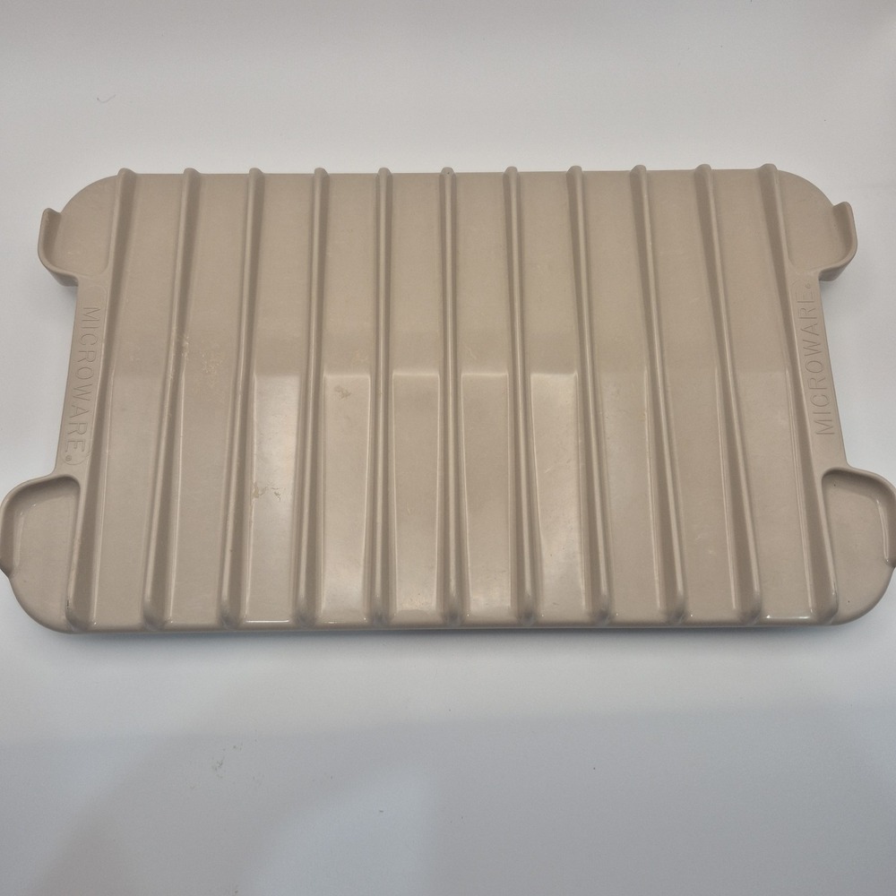 Anchor Hocking Microwave Bacon Meat Pan, Roasting Rack Pan PM-479-TI, Microware
